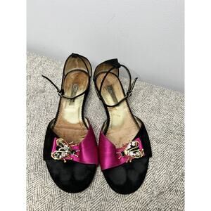 marino fabiani sandals fashion runway size 37 Made in Italy ankle strap